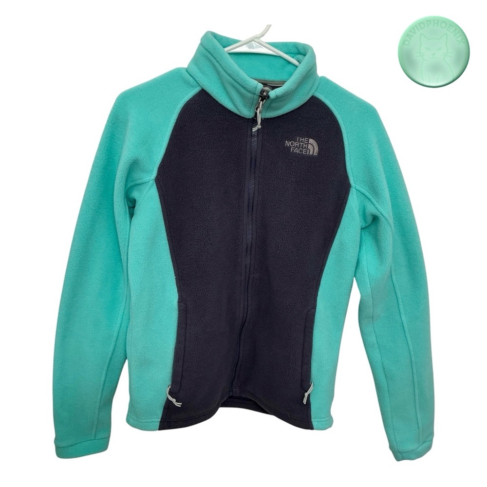 The North Face Women’s Fleece Jacket – Full Zip – Size Small – Teal & Black